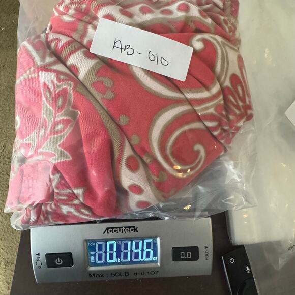 Chicos Travelers Coral Paisley Print Asymmetrical Hem Tunic Top Sz 4 XL Stretch - Picture 7 of 7